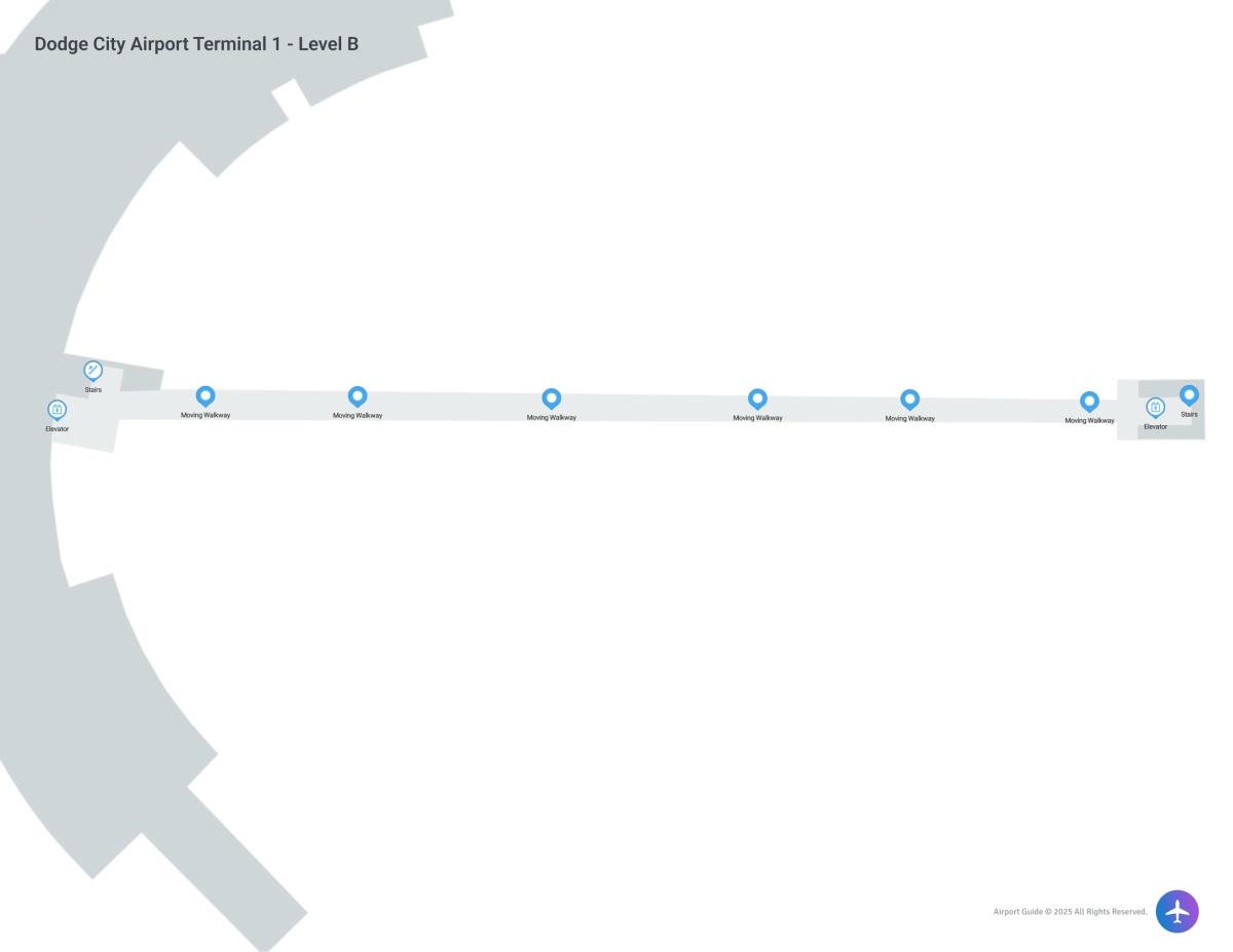 DCA Terminal 1 Level B map