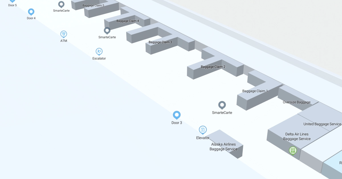 DCA Terminal 2 Level 1 Interactive map