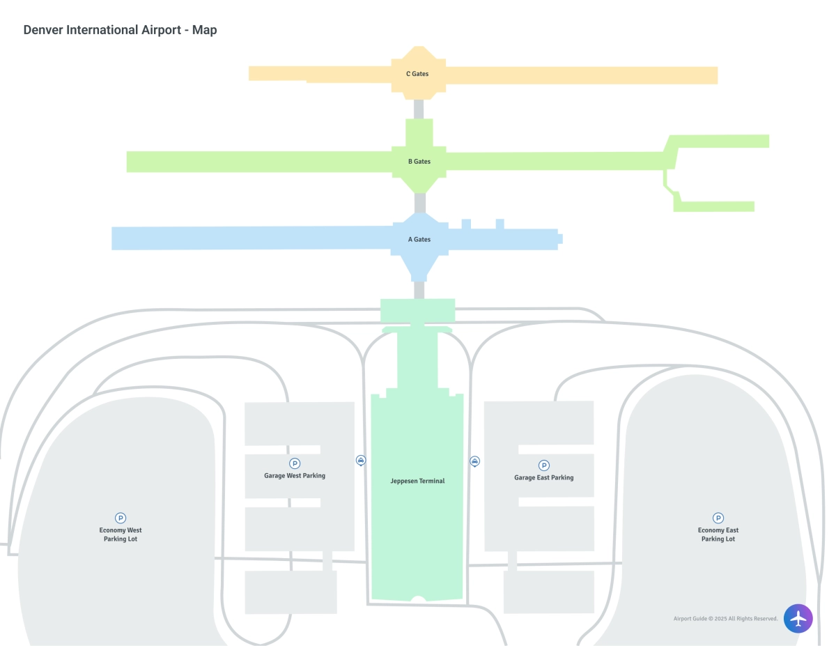 Denver International Airport (DEN) Map