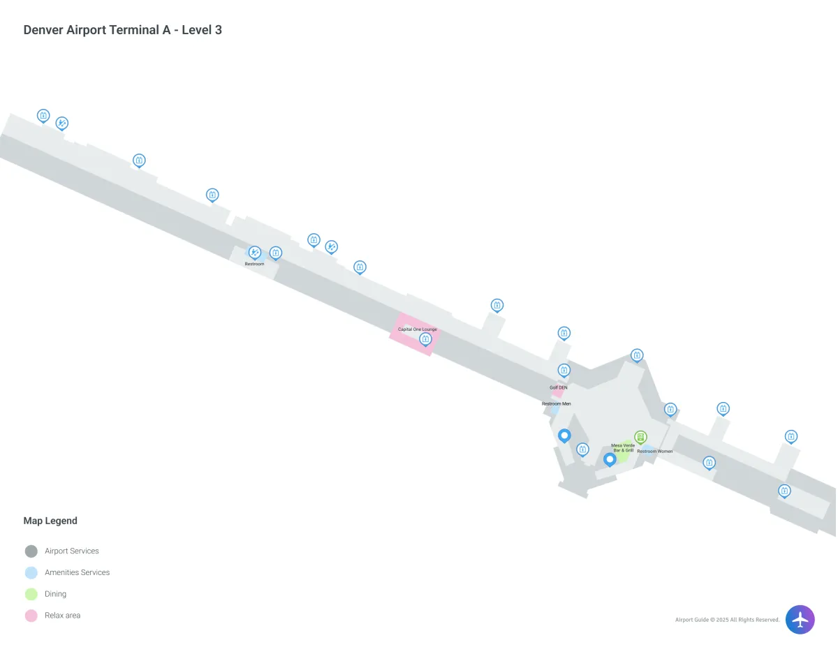 DEN Terminal A / Level 3 Map