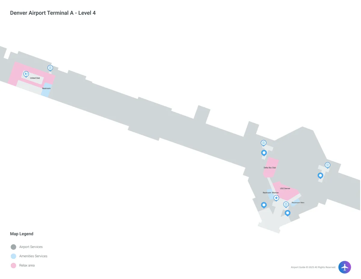 DEN Terminal A / Level 4 Map