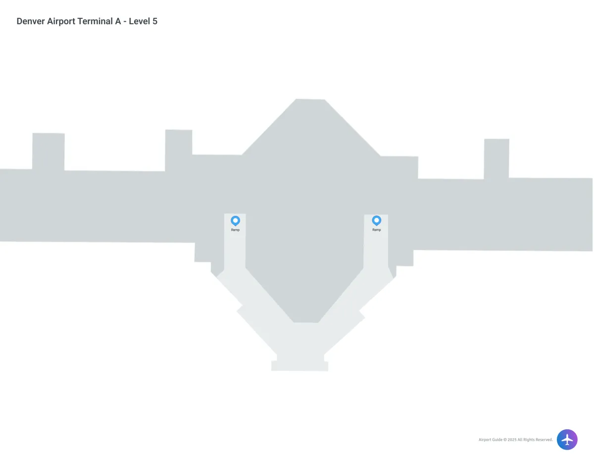 DEN Terminal A / Level 5 Map