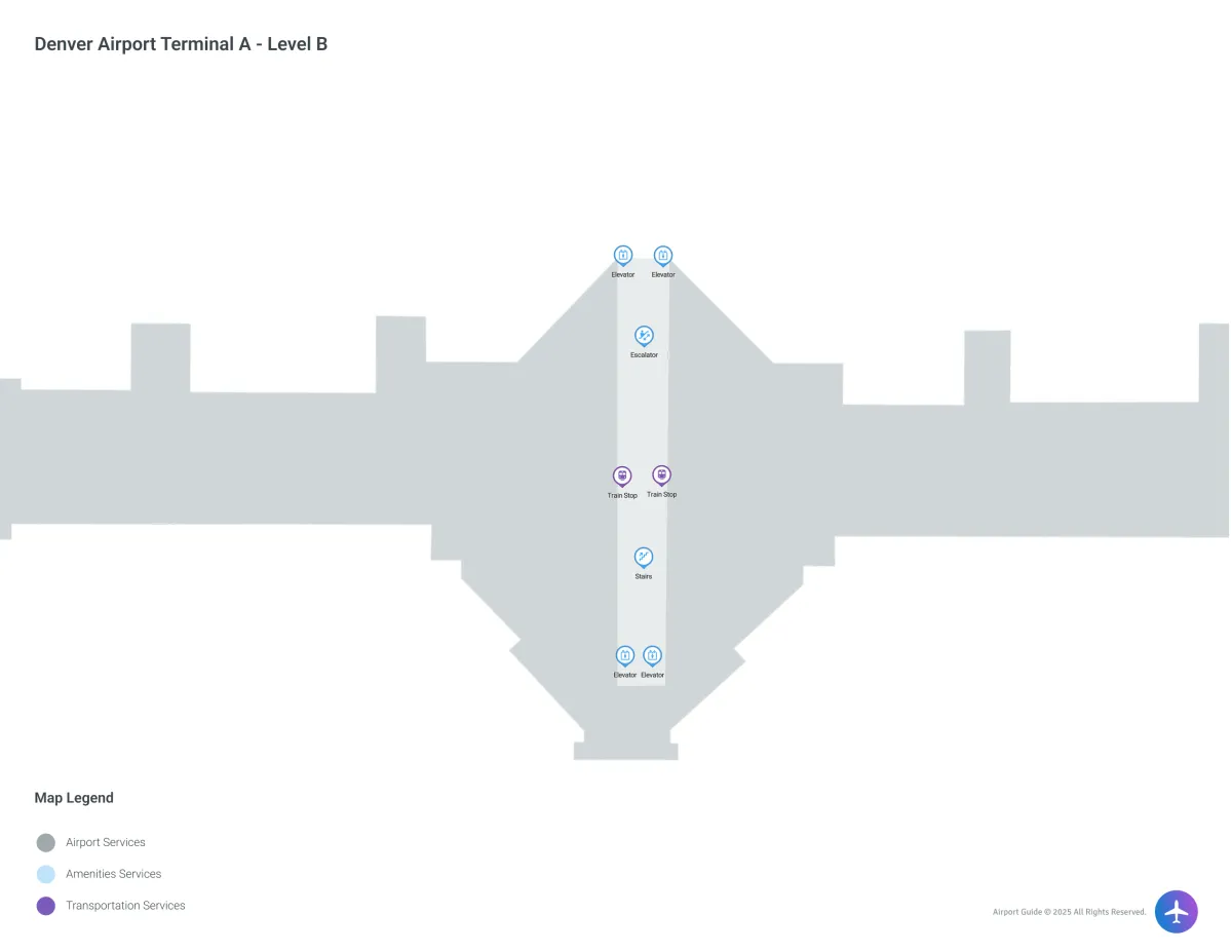 DEN Terminal A / Level B Map