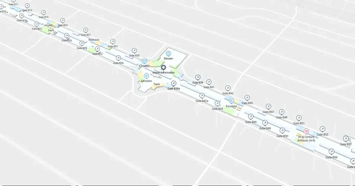 Denver International Airport Terminal B Map