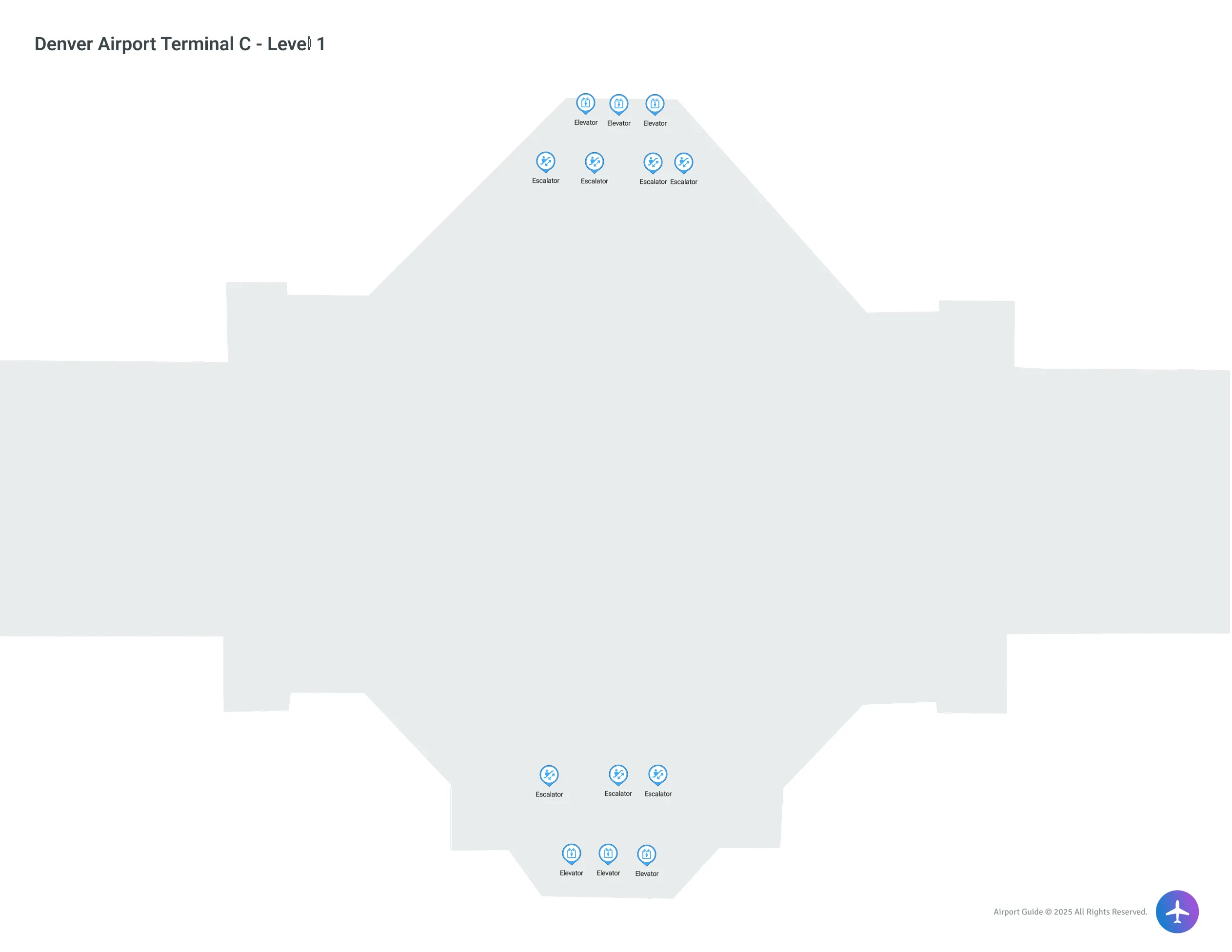 Denver Airport DEN | Terminal C/Level 1 Map