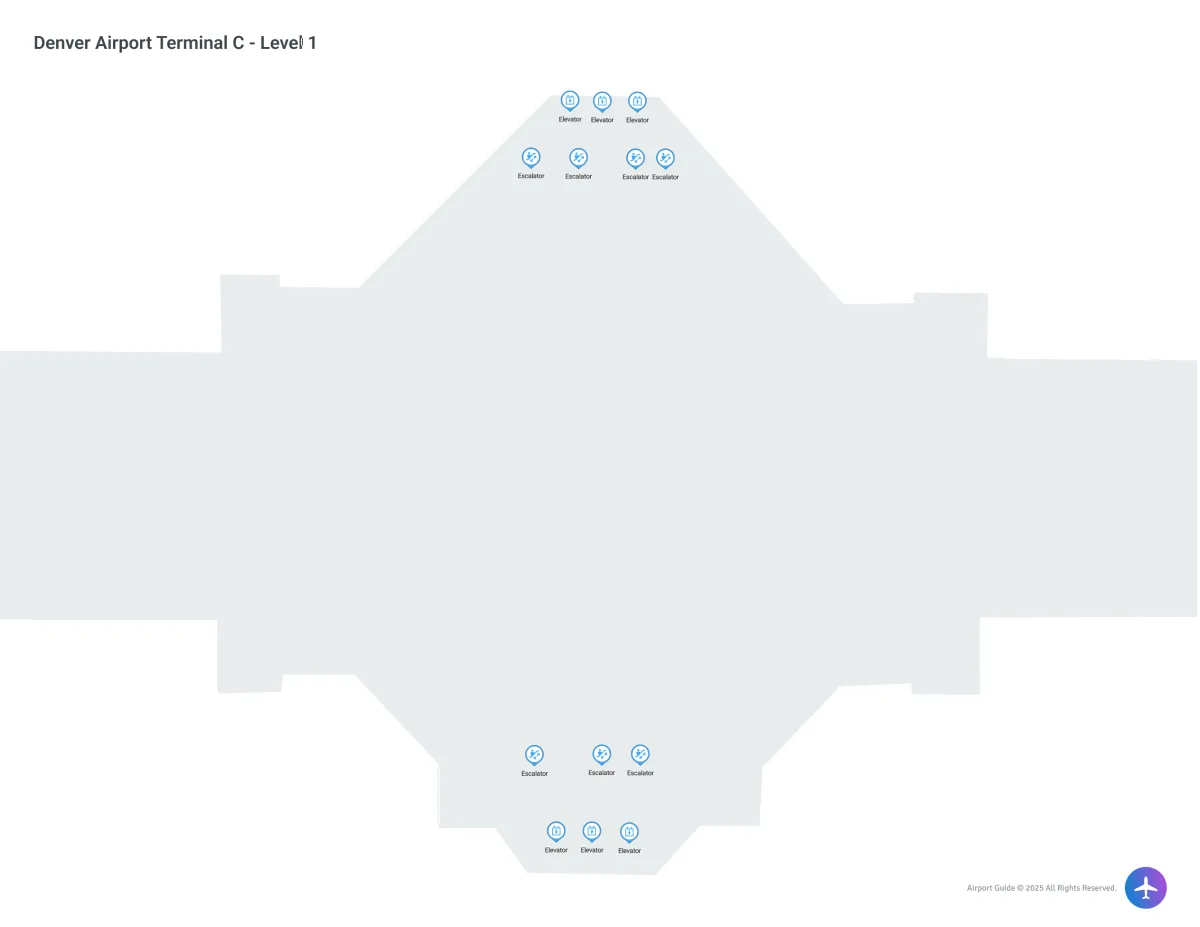 DEN Terminal C / Level 1 Map