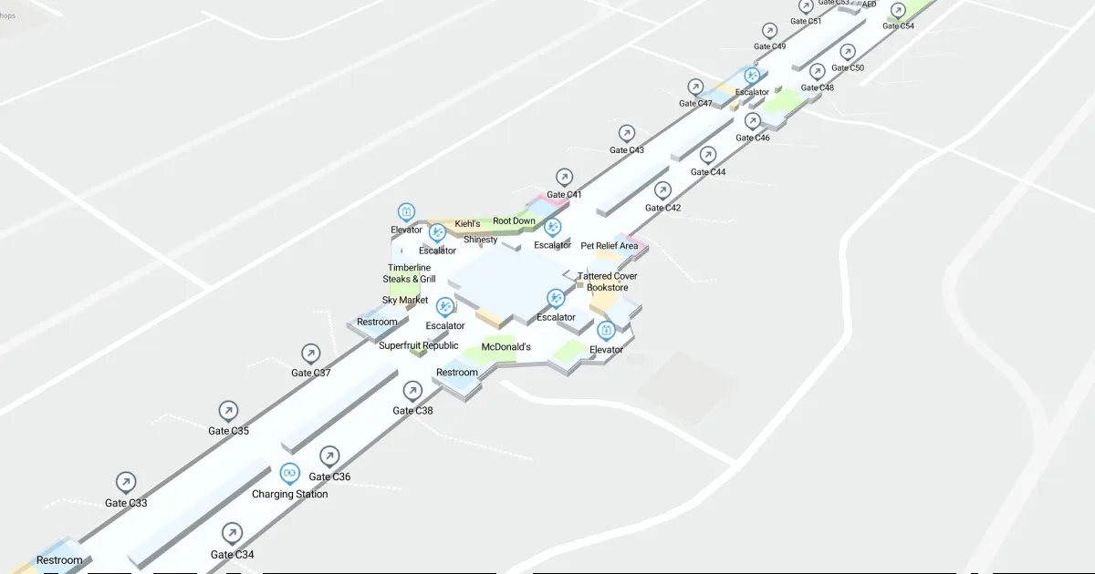 Denver International Airport Terminal C Map