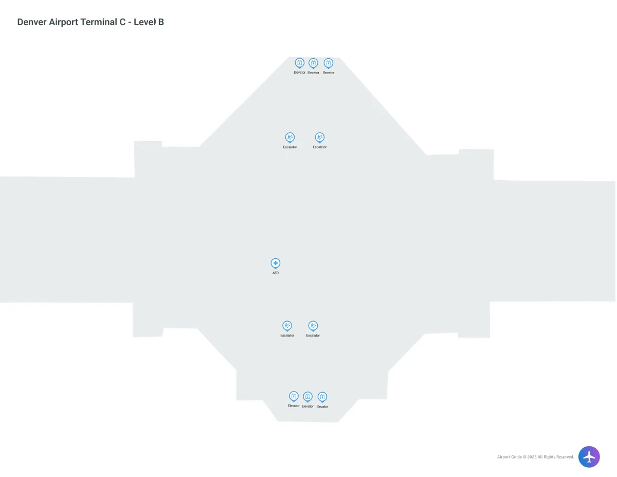 DEN Terminal C / Level B Map
