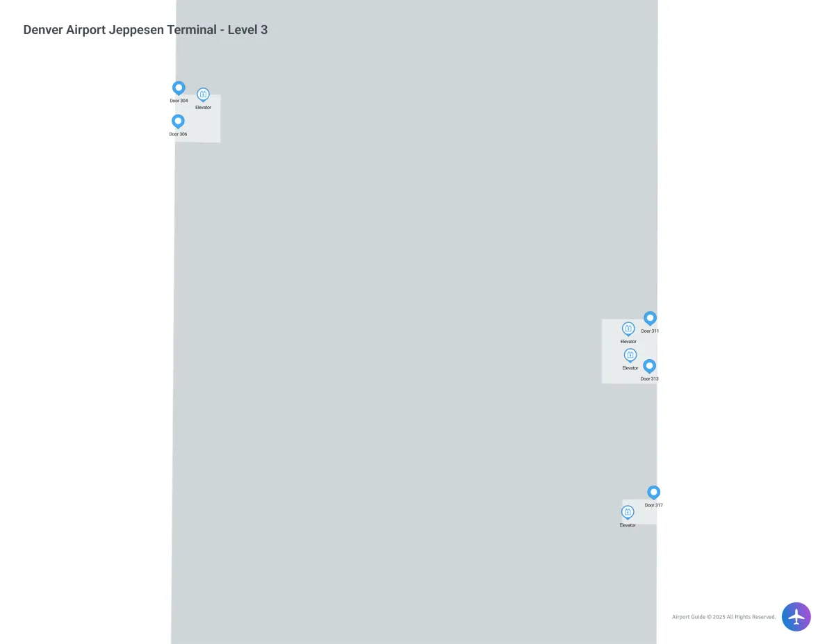 DEN Jeppesen Terminal / Level 3 Map