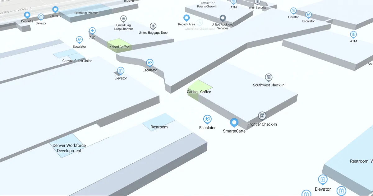 Denver International Airport Jeppesen Terminal Map
