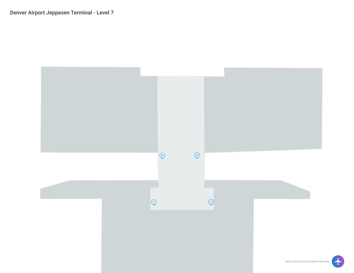 DEN Jeppesen Terminal / Level 7 Map