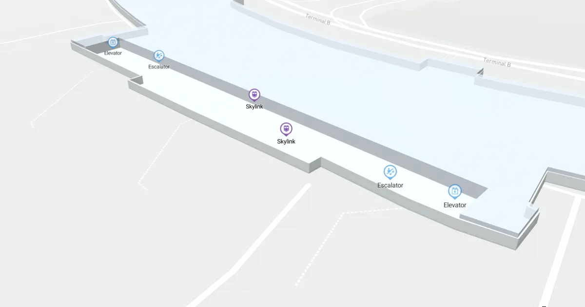 Dallas Fort Worth International Airport Terminal B Map