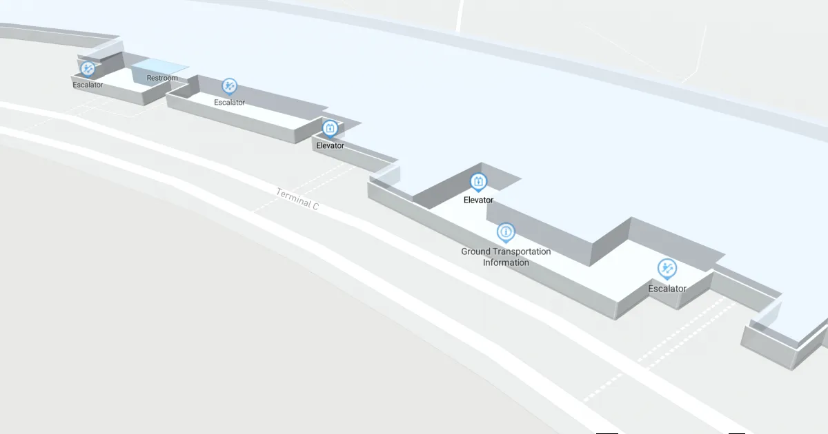 Dallas Fort Worth International Airport Terminal C Map