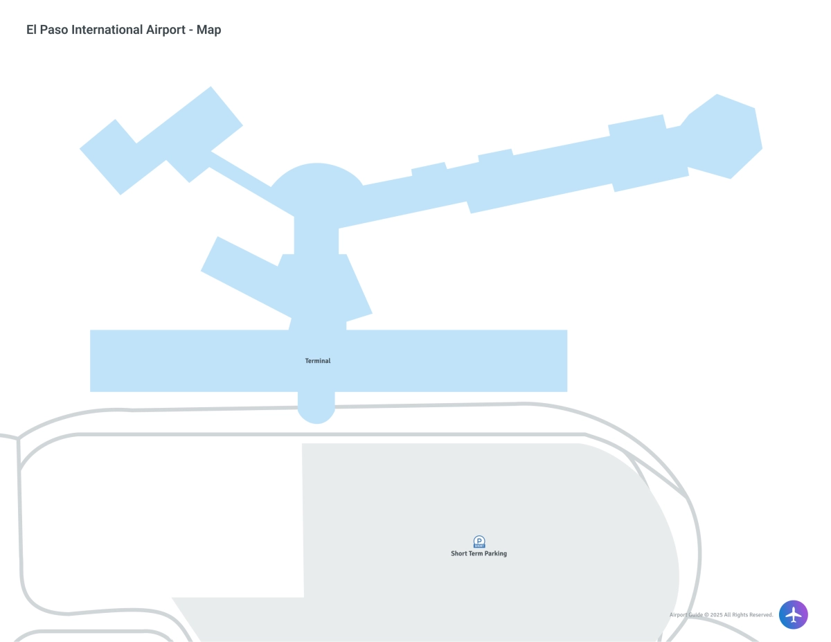 El Paso International Airport (ELP) Map