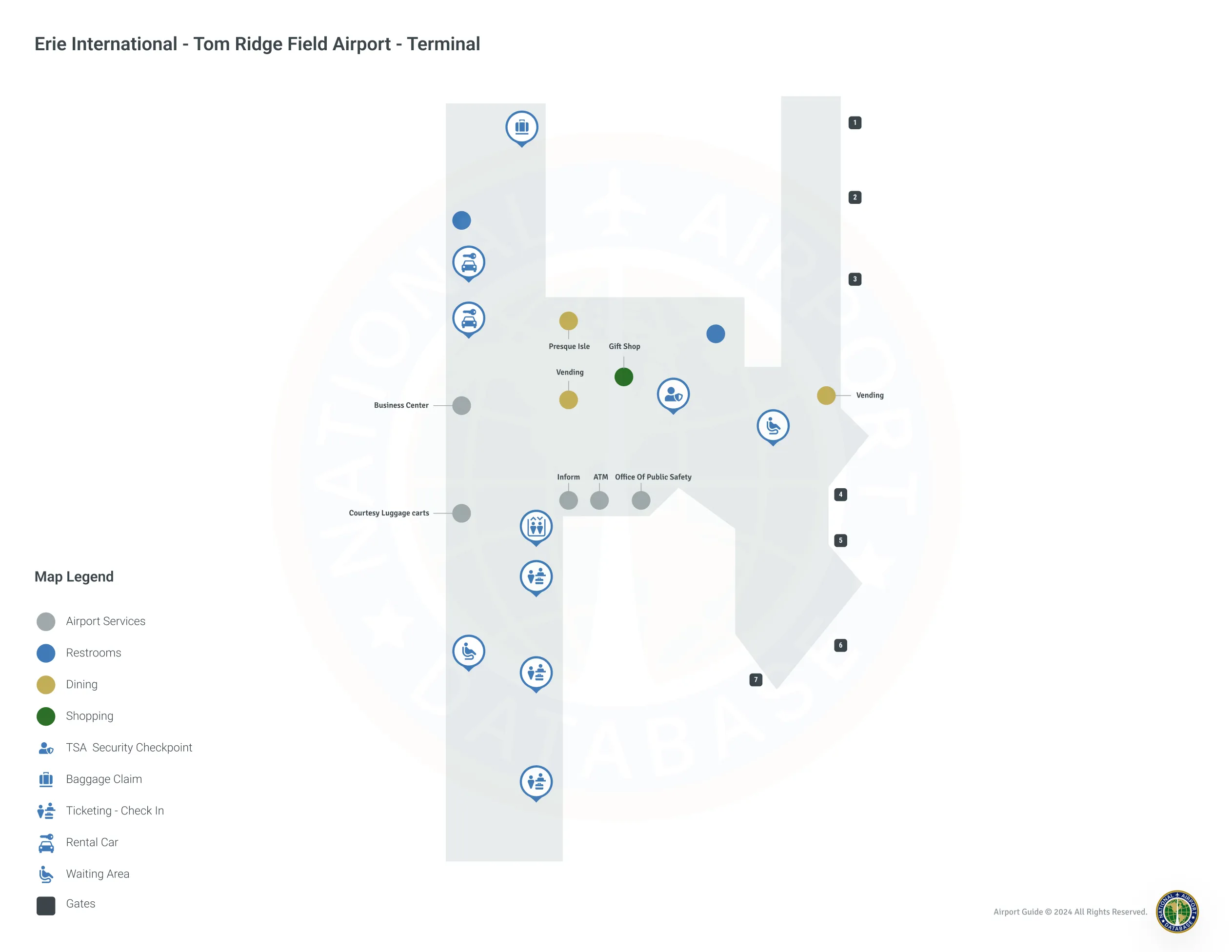 ERI Terminal / Level 1 Map
