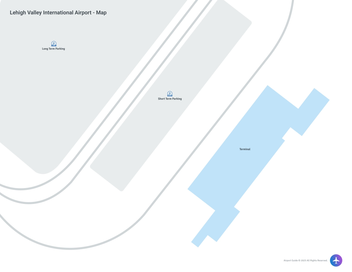 Evansville Regional Airport (EVV) Map