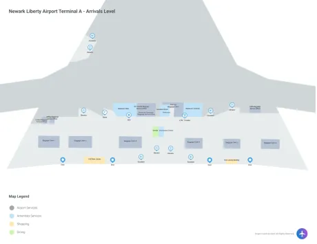 EWR Airport Terminal A Map