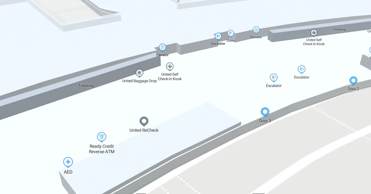 EWR Terminal C Economy Check-In Level Interactive map