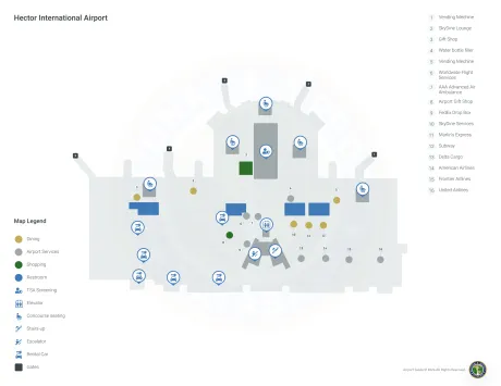 FAR Airport Terminal Map