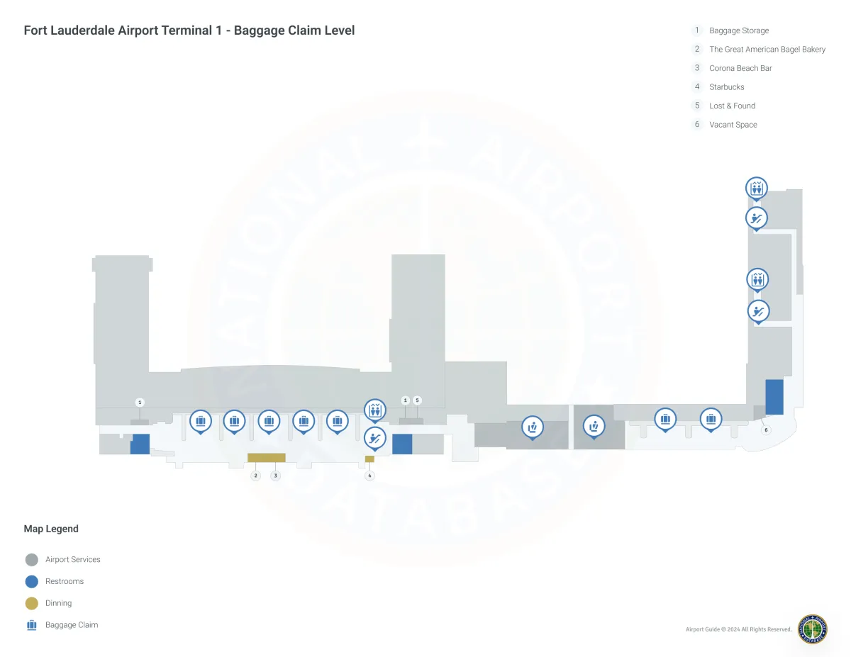 FLL Terminal 1 / Level 3 Map