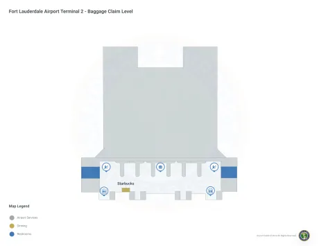 FLL Airport Terminal 2 Map