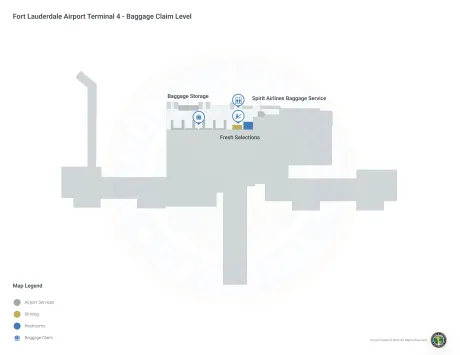 FLL Airport Terminal 4 Map