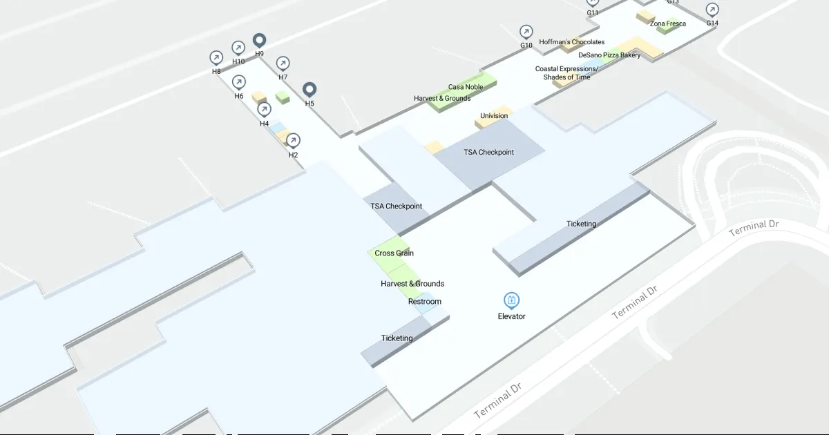 Fort Lauderdale-Hollywood International Airport Terminal 4 Map
