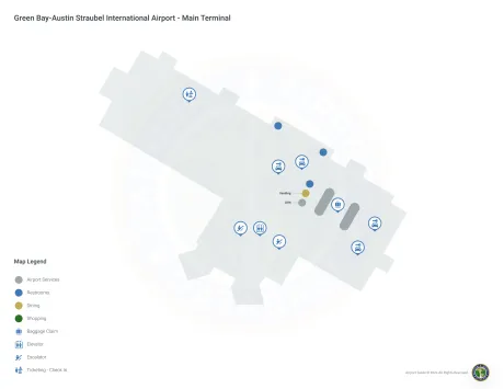GRB Airport Terminal Map