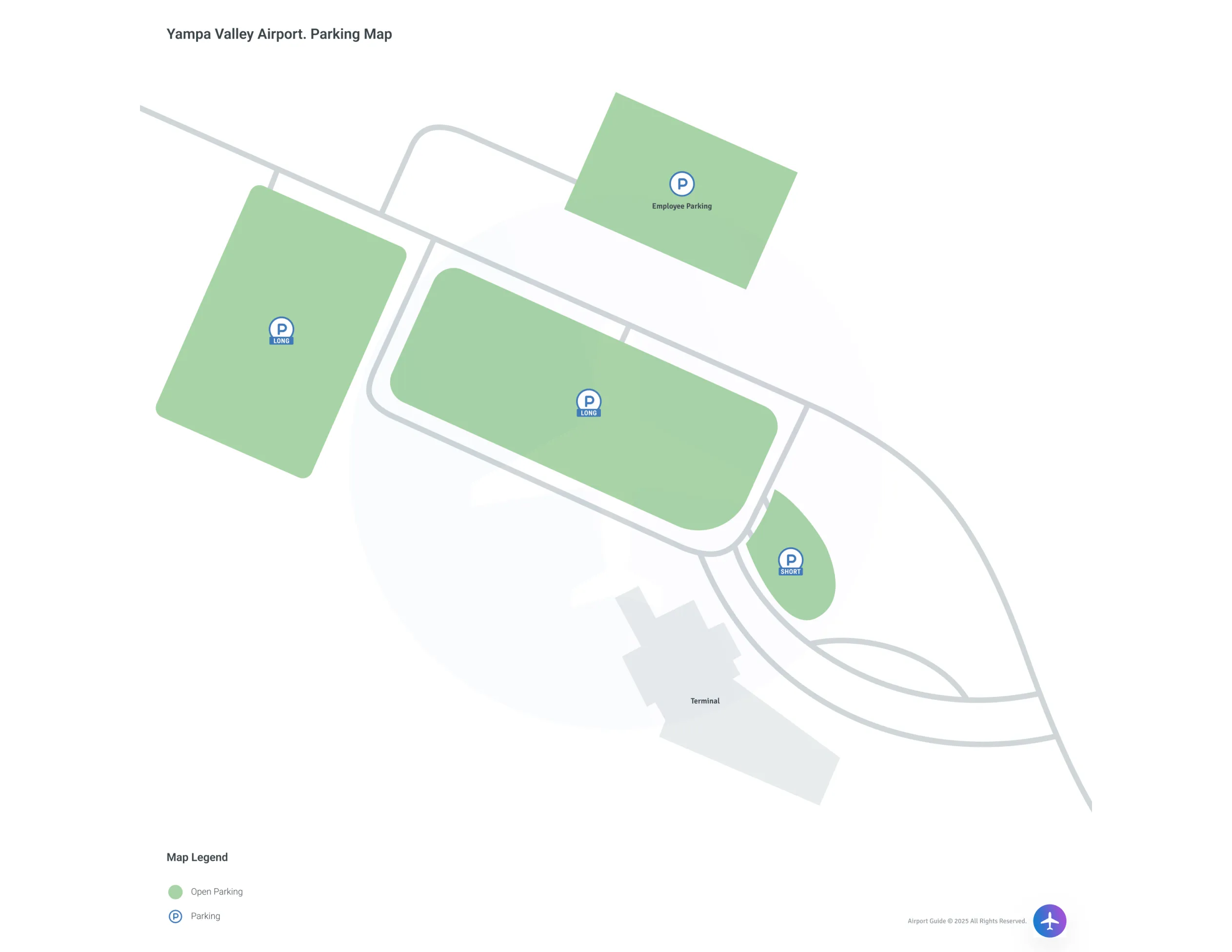 Yampa Valley Airport (HDN) Parking Map