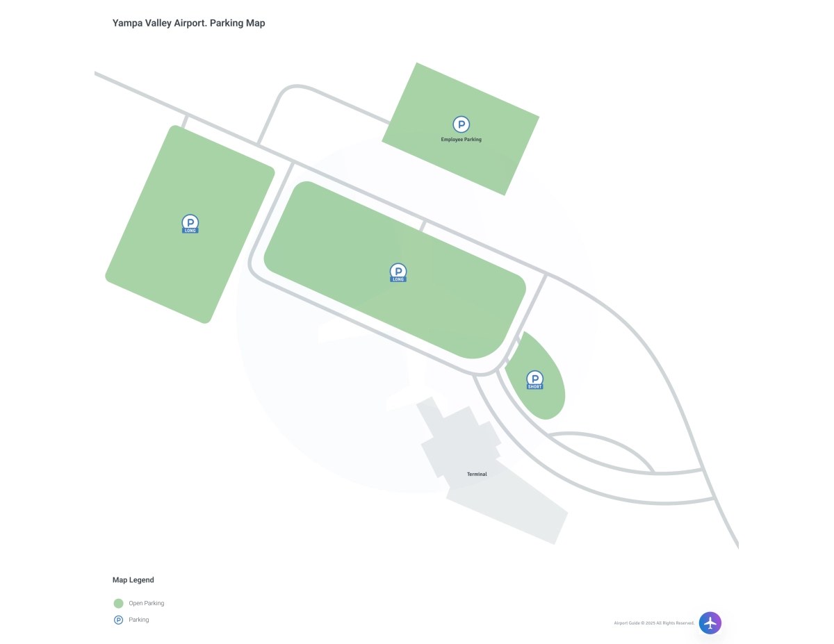 Yampa Valley Airport (HDN) Parking Map
