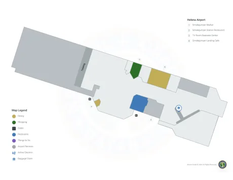 HLN Airport Terminal 1 Map