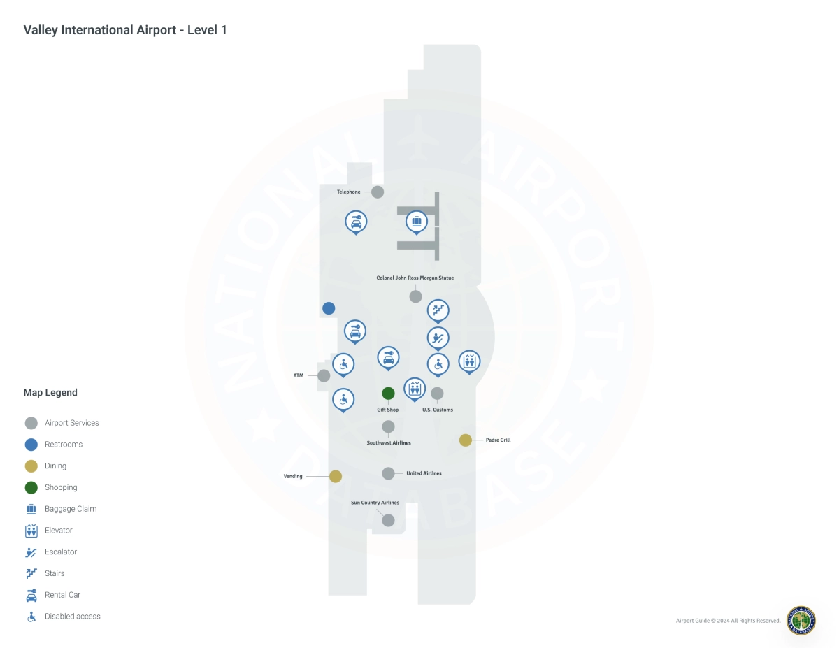 HRL Terminal / Level 1 Map