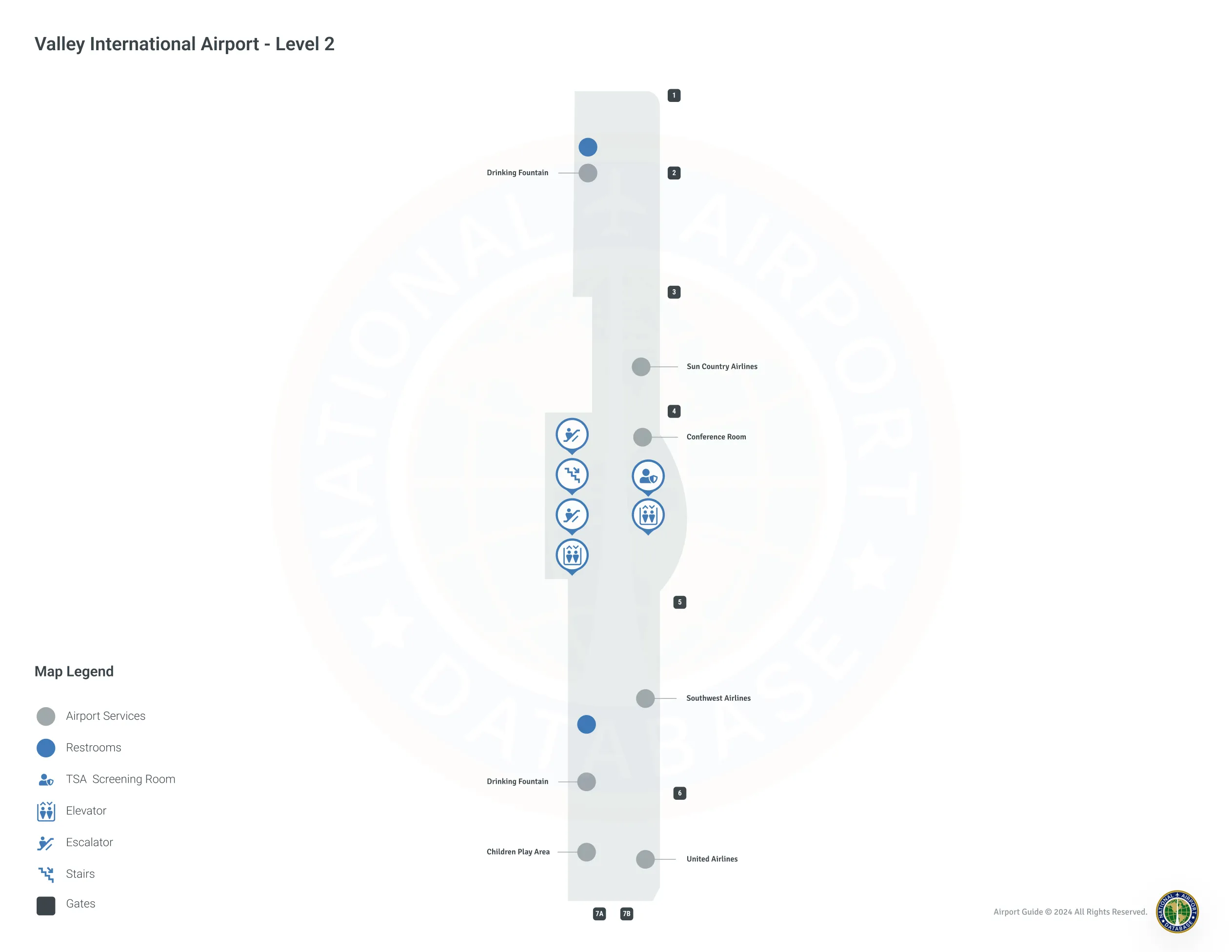 HRL Terminal Level 2 map