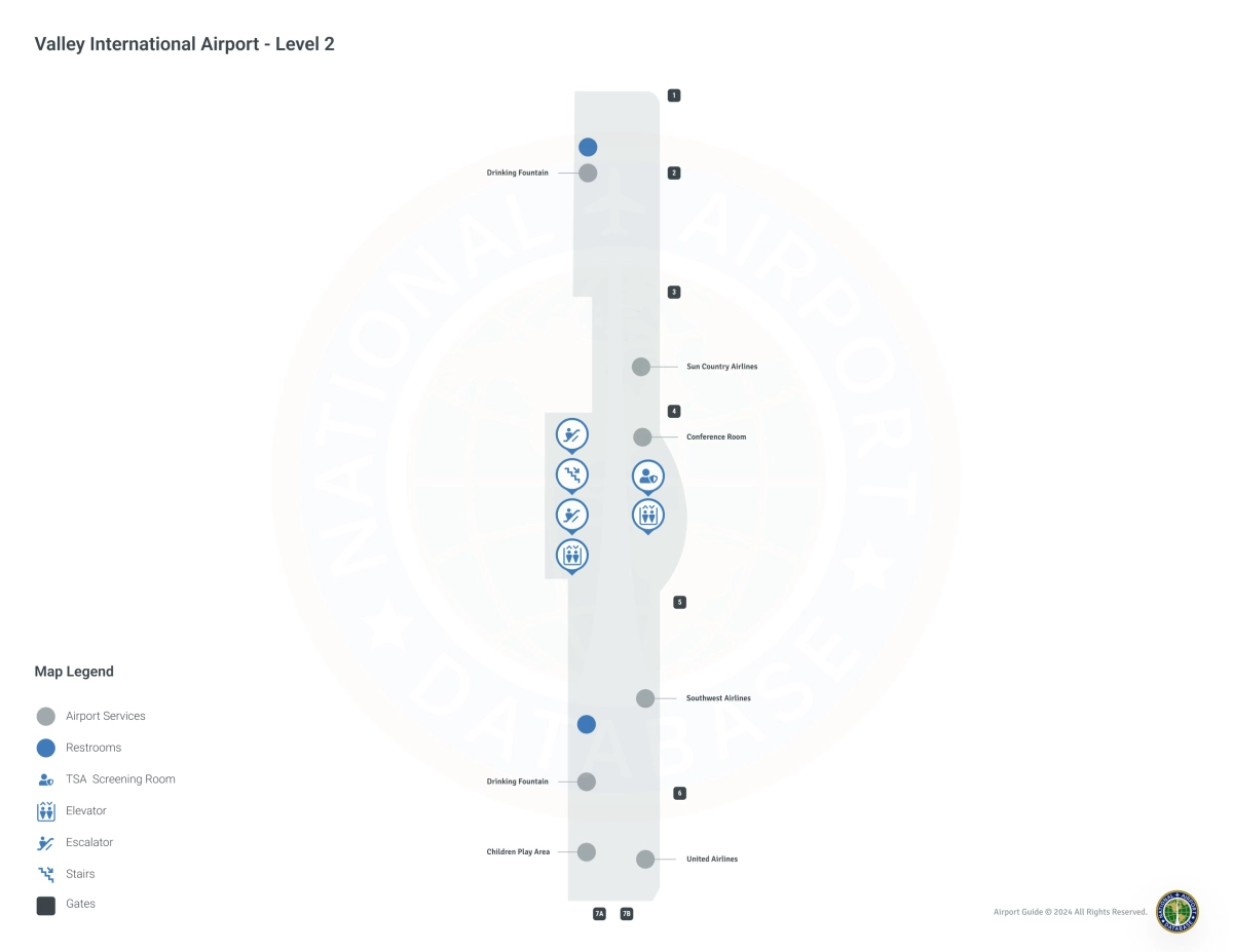 HRL Terminal / Level 2 Map