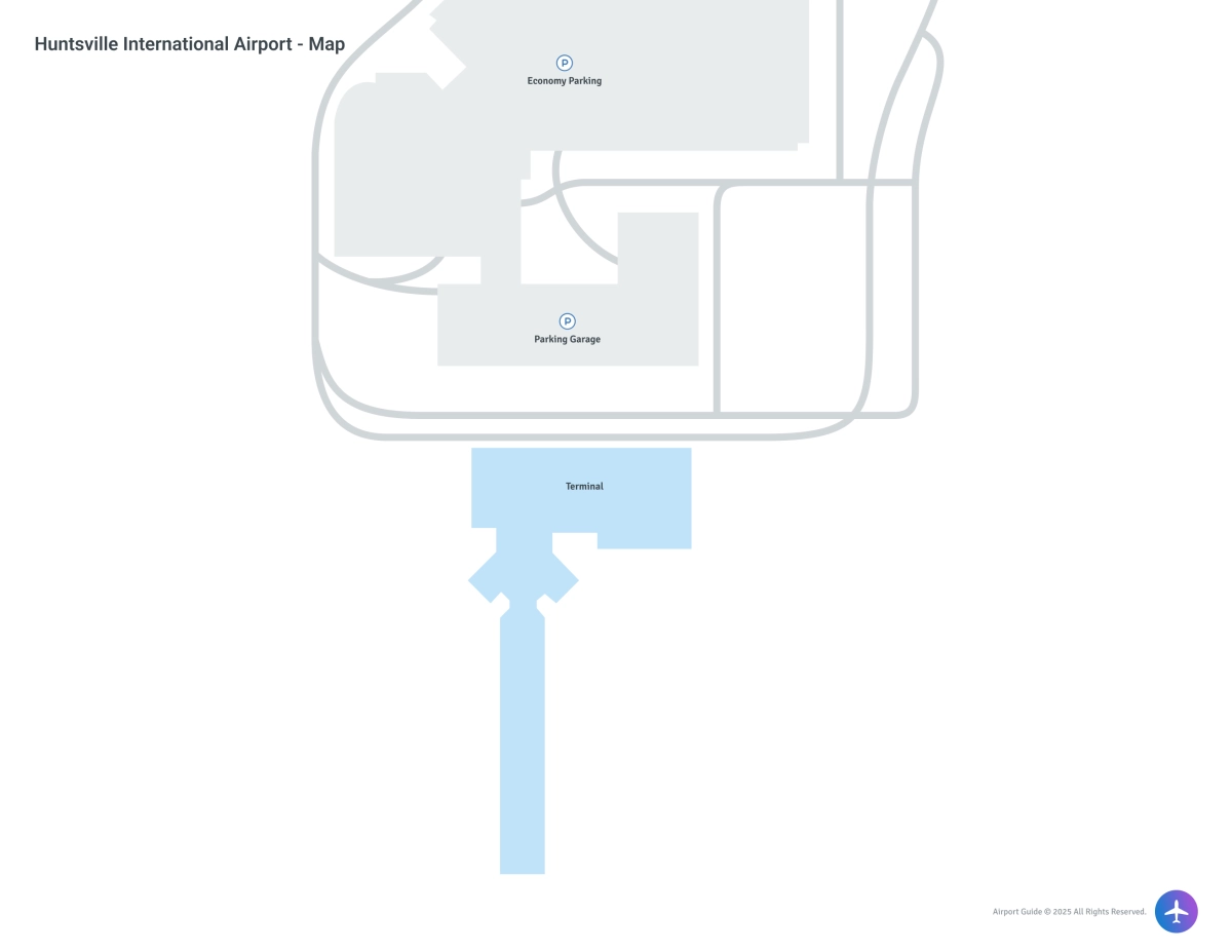 Huntsville International Airport-Carl T Jones Field (HSV) Map
