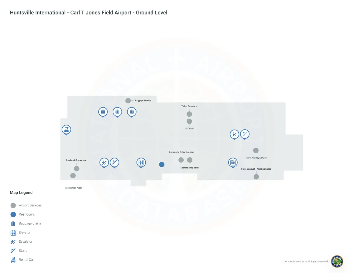 HSV Airport Terminal Map