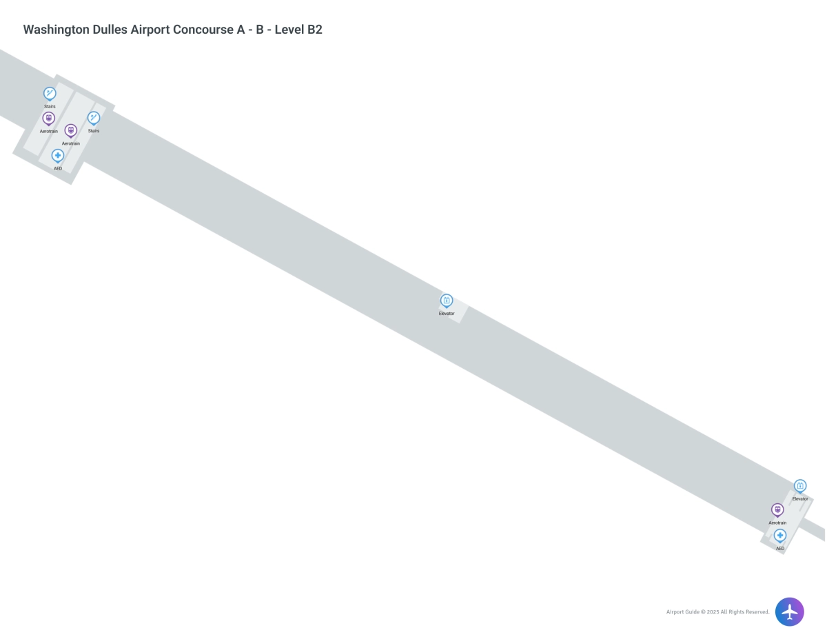 IAD Concourse A / Level B2 Map