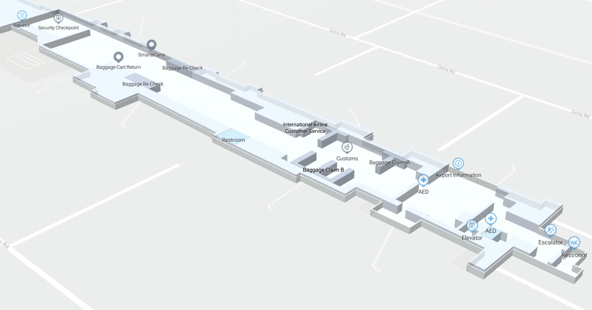 IAD Concourse C Level B Interactive map
