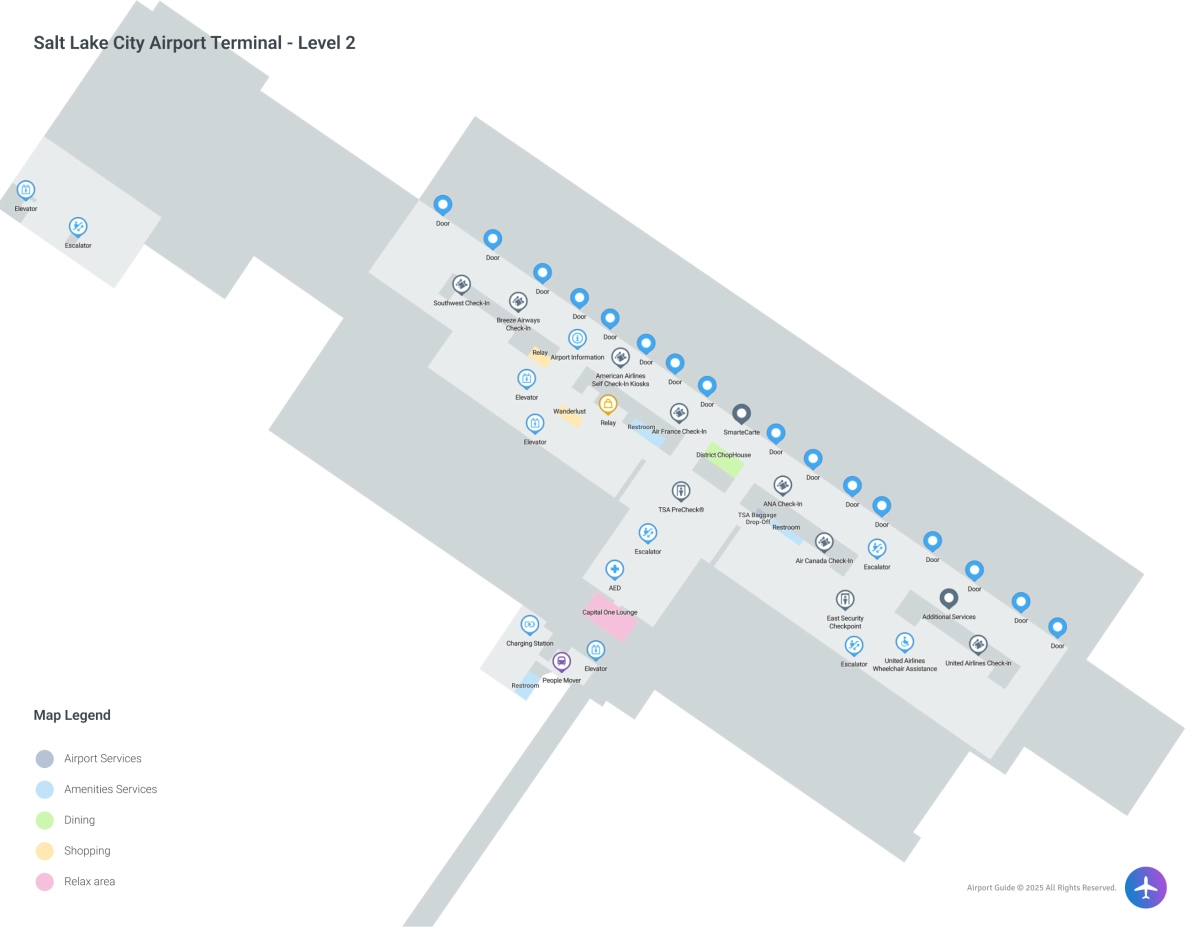 IAD Terminal Level 2 map