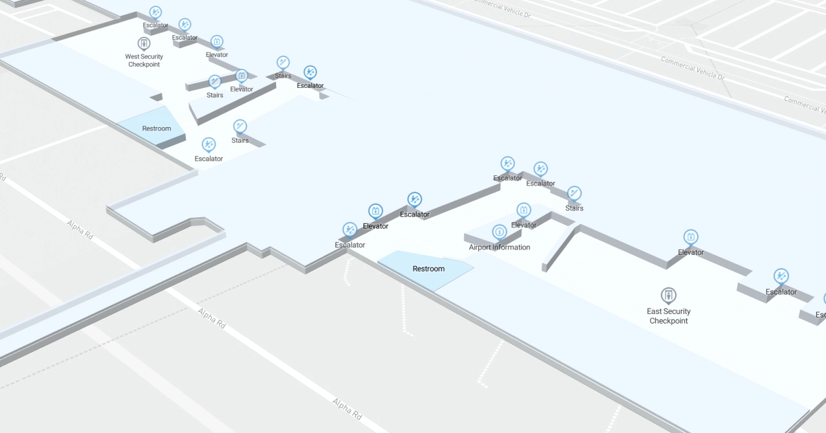 IAD Terminal Level B1 Interactive map
