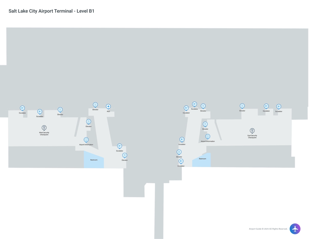 IAD Terminal Level B1 map