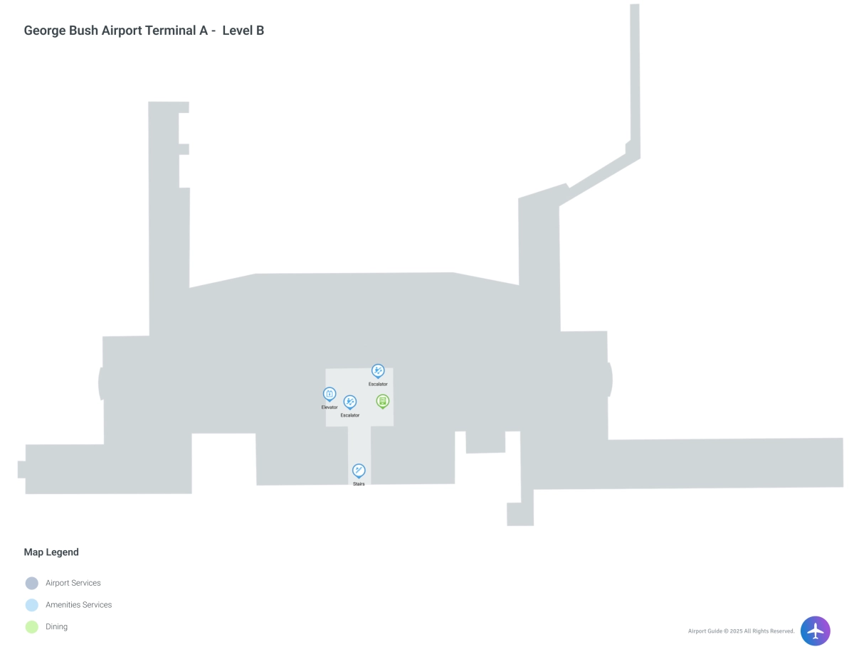 IAH Terminal A / Level B Map