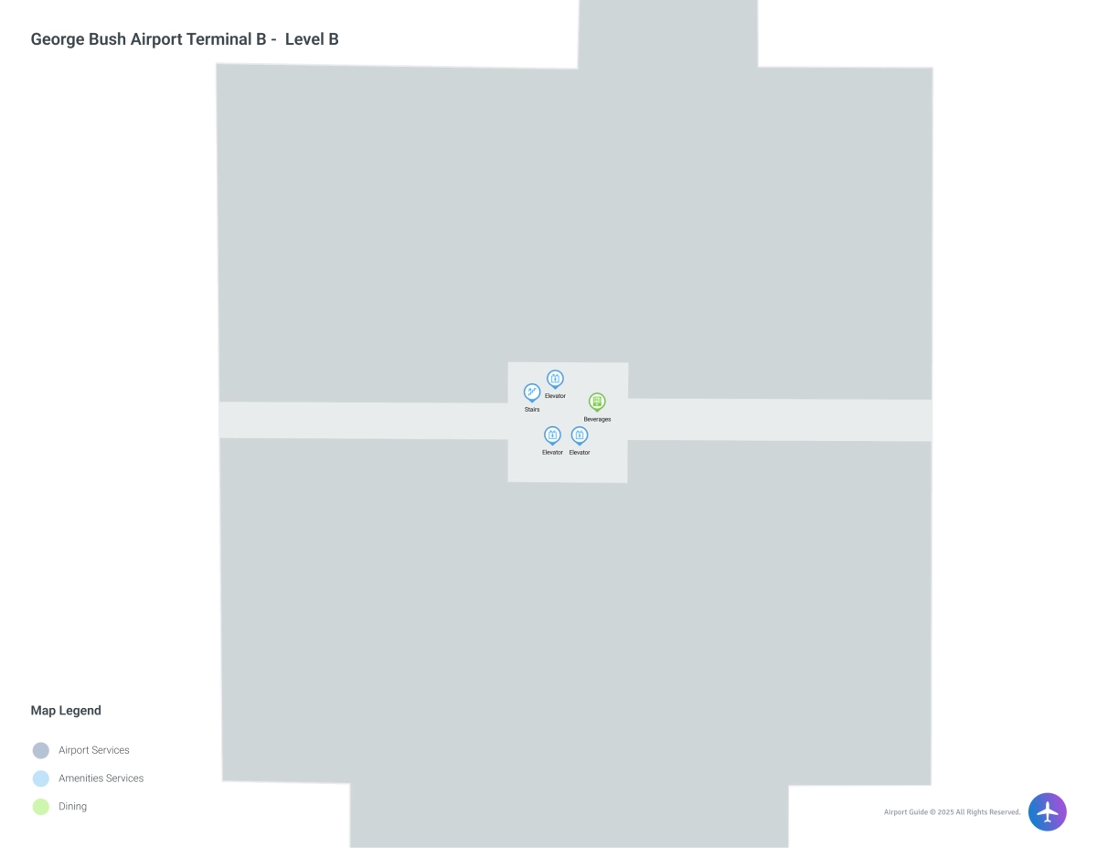 IAH Terminal B / Level B Map