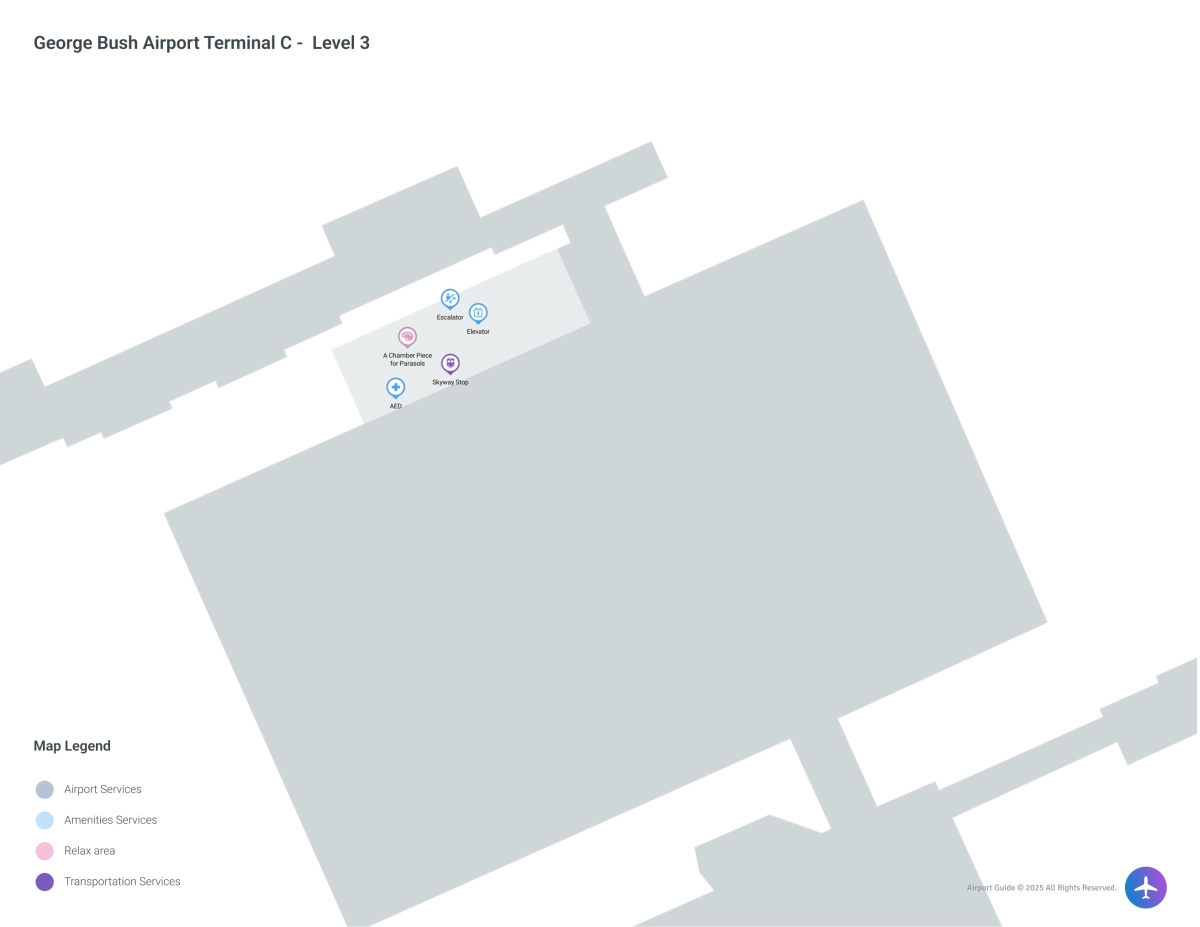 IAH Terminal C / Level 3 Map
