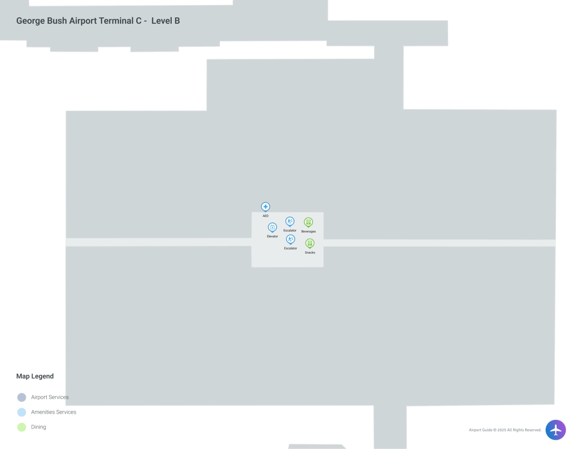 IAH Terminal C / Level B Map