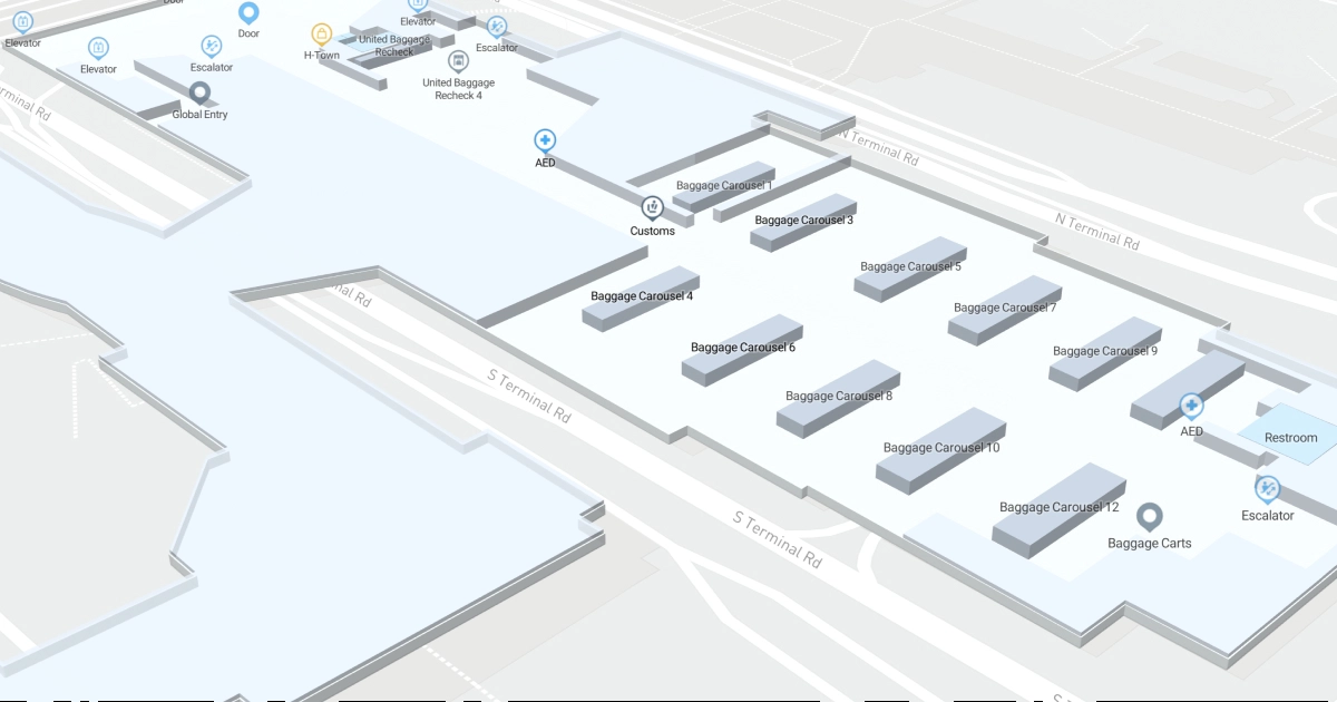 George Bush Intercontinental Airport Terminal E Map