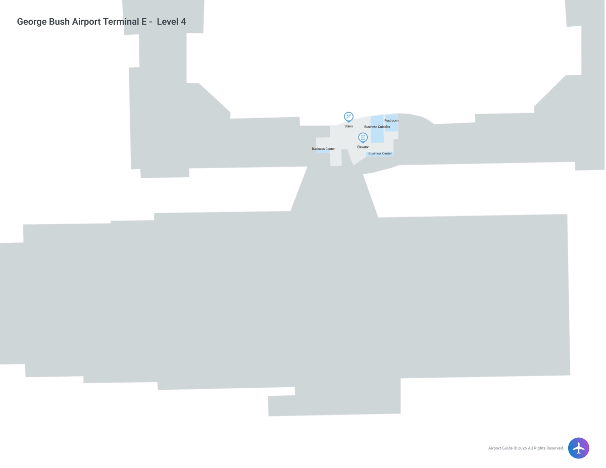 IAH Terminal E / Level 4 Map