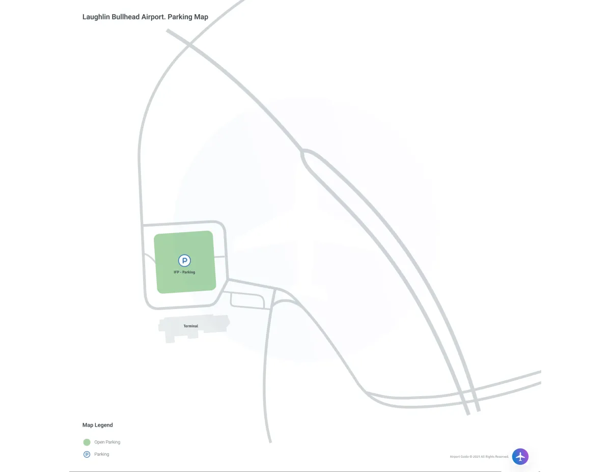 Laughlin/Bullhead International Airport (IFP) Parking Map
