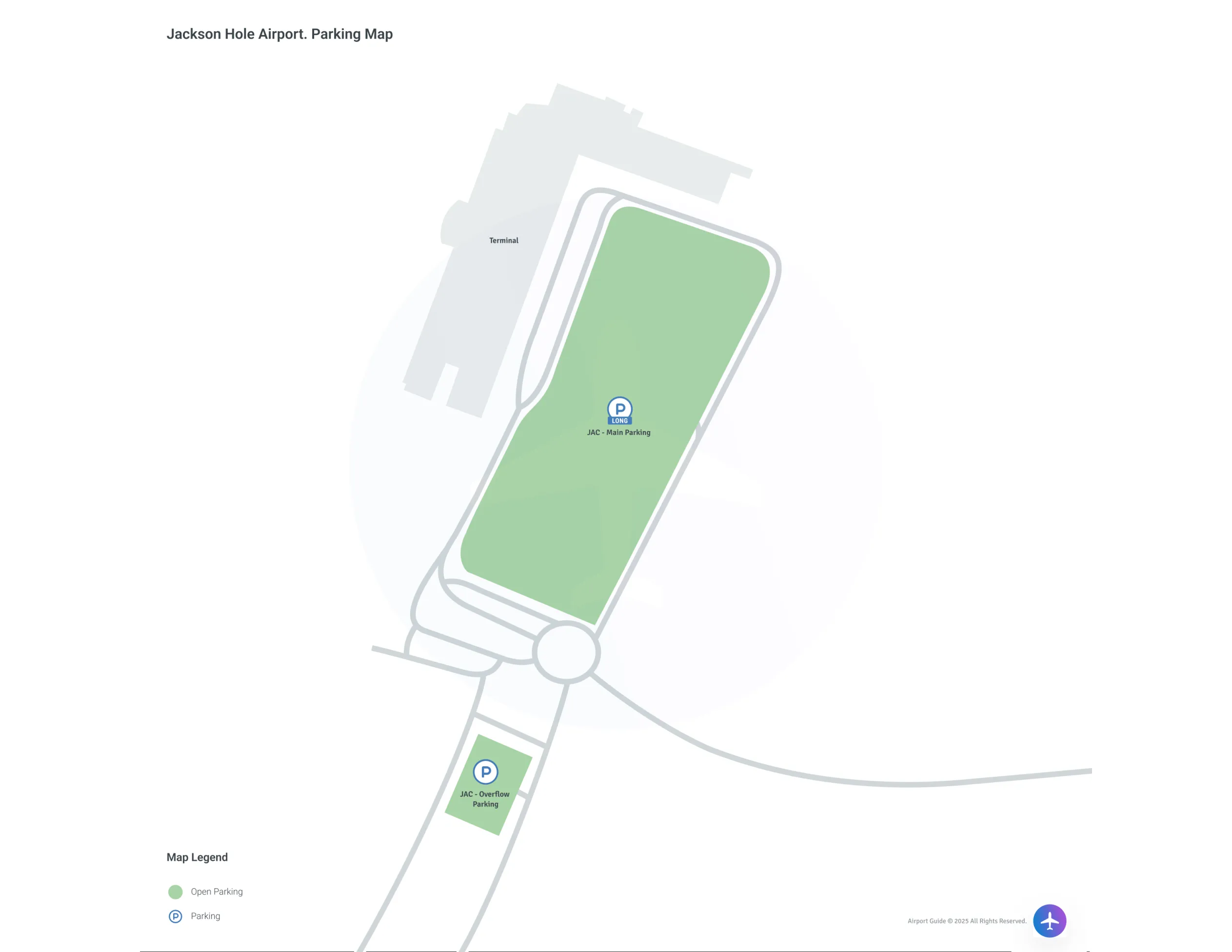 Jackson Hole Airport (JAC) Parking Map