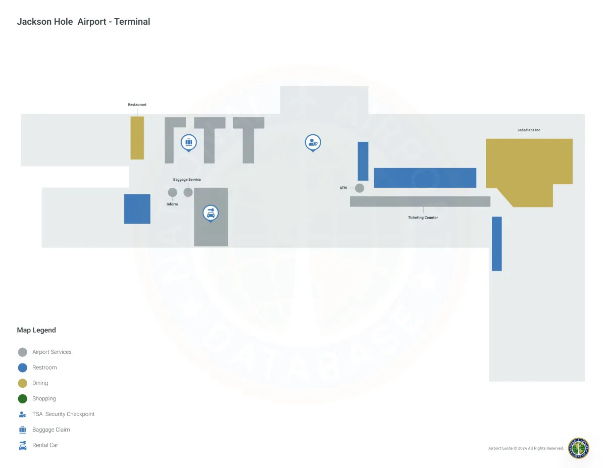 JAC Airport Terminal Map